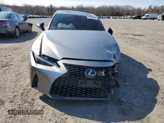 2021 Lexus IS with VIN JTHC81F29M5045630, listed as a Copart auction lot 47646125 with 0 mi miles and Salvage Title. Bid and sale history available at carsss.com. Image 5.
