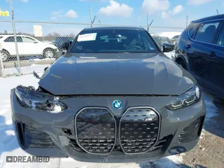 2023 BMW i4 M50 with VIN WBY33AW03PFN81310, listed as a IAAI auction lot 41387873 with 21,586 mi miles. Bid and sale history available at carsss.com. Image 12.