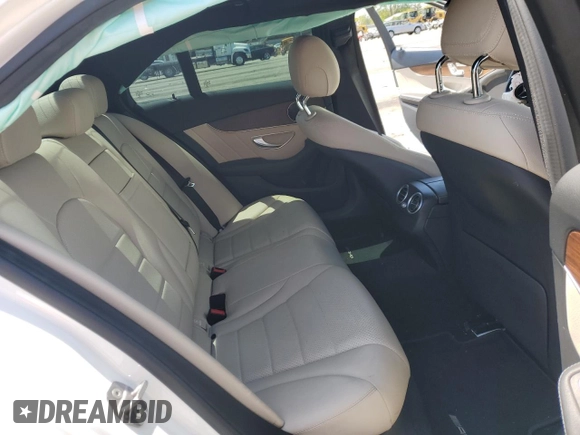 2021 Mercedes-Benz C 300 with VIN W1KWF8DB8MR618693, listed as a Copart auction lot 59123095 with 29,877 mi miles and Salvage title. Bid and sale history available at DreamBid. Image 10.