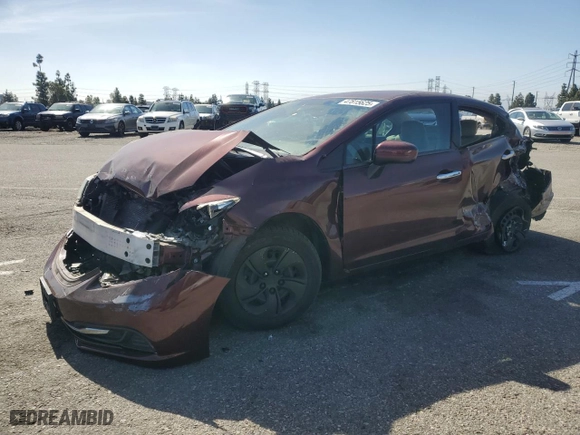 2014 Honda Civic Sedan LX with VIN 19XFB2F5XEE274081, listed as a Copart auction lot 47815625 with 0 mi miles and Salvage Title. Bid and sale history available at carsss.com. Image 1.