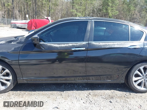 2014 Honda Accord Sport with VIN 1HGCR2F59EA181474, listed as a IAAI auction lot 41872579 with 124,252 mi miles and . Bid and sale history available at carsss.com. Image 15.