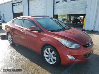 2013 Hyundai Elantra Limited with VIN KMHDH4AE3DU736663, listed as a Copart auction lot 52416785 with 193,573 mi miles and Clean Title. Bid and sale history available at carsss.com. Image 4.