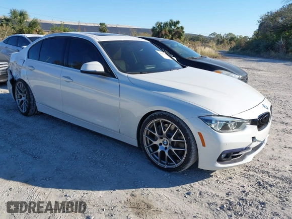 2017 BMW 3 Series 340i with VIN WBA8B3G37HNU36385, listed as a IAAI auction lot 40988676 with 41,492 mi miles and . Bid and sale history available at carsss.com. Image 1.