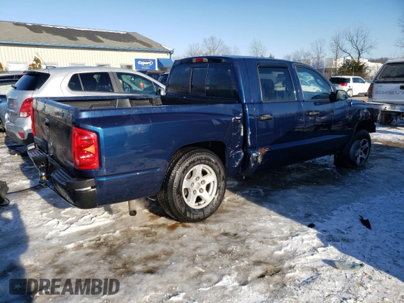 2005 Dodge Dakota SLT with VIN 1D7HE48K15S293667, listed as a Copart auction lot 45921785 with 258,052 mi miles and Non Repairable. Bid and sale history available at DreamBid. Image 3.