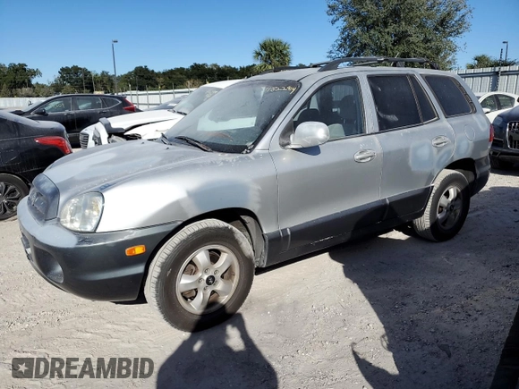 2005 Hyundai Santa Fe GLS with VIN KM8SC13D35U999519, listed as a Copart auction lot 81822914 with 211,766 mi miles and Salvage Title. Bid and sale history available at carsss.com. Image 1.
