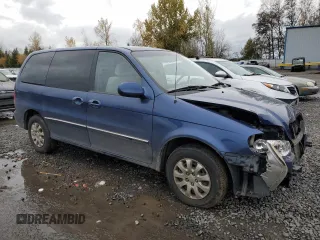 2004 Kia Sedona LX with VIN KNDUP131946505075, listed as a Copart auction lot 81686734 with 108,111 mi miles and Salvage Title. Bid and sale history available at carsss.com. Image 4.