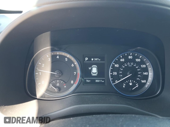 2020 Hyundai Kona SEL with VIN KM8K22AA2LU546894, listed as a Copart auction lot 49510475 with 35,011 mi miles and Salvage Title. Bid and sale history available at DreamBid. Image 9.