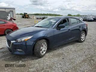2017 Mazda 3 Sport with VIN 3MZBN1U70HM150090, listed as a Copart auction lot 53335695 with 93,763 mi miles and Salvage Title. Bid and sale history available at DreamBid. Image 1.
