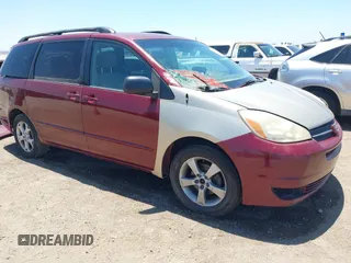 2005 Toyota Sienna CE with VIN 5TDZA23C55S316004, listed as a IAAI auction lot 42597364 with Not provided miles and . Bid and sale history available at DreamBid. Image 1.