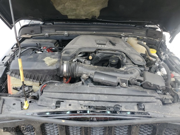 2018 Jeep Wrangler Unlimited Sport with VIN 1C4HJXDG4JW163183, listed as a Copart auction lot 45797205 with 96,979 mi miles and Salvage Title. Bid and sale history available at carsss.com. Image 12.