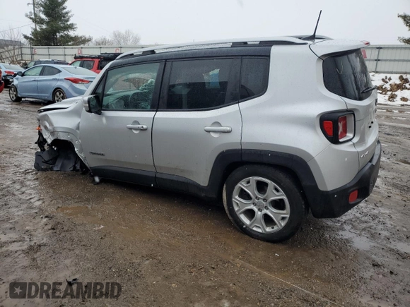 2018 Jeep Renegade Limited z VIN ZACCJBDB4JPH05591, wystawiony jako Copart lot #43185655 z przebiegiem 81 011 mil mil oraz Czysty tytuł • Clean title. Historia ofert i sprzedaży dostępna na DreamBid. Obrazek 2.