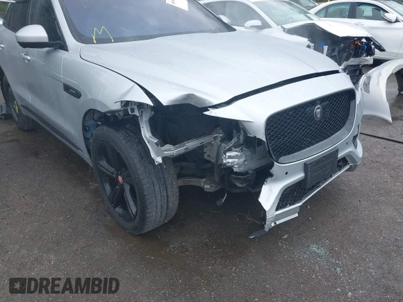 2017 Jaguar F-Pace 35t R-Sport with VIN SADCL2BV3HA893851, listed as a IAAI auction lot 40369832 with 67,313 mi miles and . Bid and sale history available at DreamBid. Image 6.