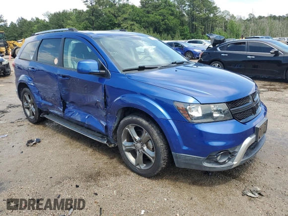2015 Dodge Journey Crossroad with VIN 3C4PDCGG4FT605710, listed as a Copart auction lot 56181445 with 57,297 mi miles and Salvage title. Bid and sale history available at DreamBid. Image 4.