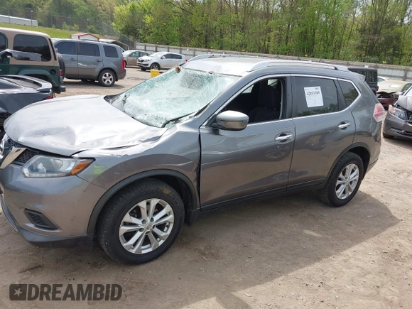 2016 Nissan Rogue SV with VIN KNMAT2MV9GP693049, listed as a IAAI auction lot 42053309 with 75,379 mi miles. Bid and sale history available at carsss.com. Image 14.