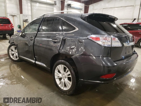 2011 Lexus RX 450h with VIN JTJBC1BA7B2418961, listed as a Copart auction lot 53320645 with 201,321 mi miles and Salvage Title. Bid and sale history available at DreamBid. Image 2.