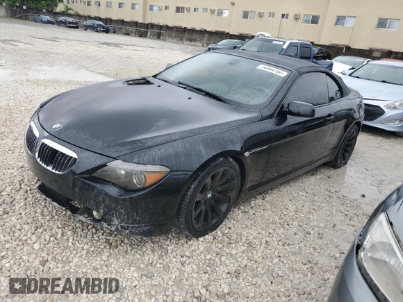 2007 BMW 6 Series 650i z VIN WBAEK135X7CN83213, wystawiony jako Copart lot #74944794 z przebiegiem Nie podano mil oraz Czysty tytuł • Clean title. Historia ofert i sprzedaży dostępna na DreamBid. Obrazek 1.