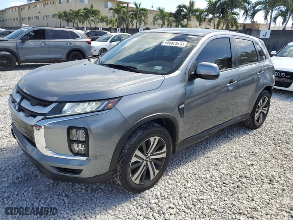 2022 Mitsubishi Outlander Sport ES with VIN JA4APUAU5NU012695, listed as a Copart auction lot 44687925 with 89,624 mi miles and Salvage Title. Bid and sale history available at carsss.com. Image 1.