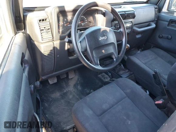 2006 Jeep Wrangler SE with VIN 1J4FA29156P769781, listed as a Copart auction lot 43498595 with 0 mi miles and Non Repairable. Bid and sale history available at carsss.com. Image 8.