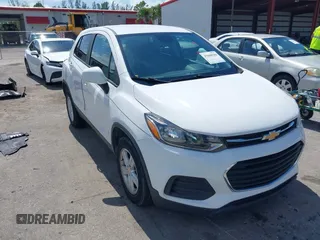 2020 Chevrolet Trax LS with VIN 3GNCJKSB9LL191758, listed as a IAAI auction lot 42023468 with 42,004 mi miles and . Bid and sale history available at DreamBid. Image 1.