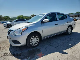 2017 Nissan Versa S Plus with VIN 3N1CN7AP6HL886748, listed as a Copart auction lot 62062155 with 104,706 mi miles and Salvage title. Bid and sale history available at DreamBid. Image 1.