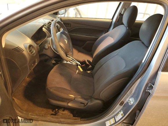 2018 Mitsubishi Mirage ES with VIN ML32A3HJ6JH007898, listed as a Copart auction lot 44719595 with 136,111 mi miles and Salvage Title. Bid and sale history available at carsss.com. Image 7.