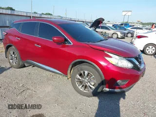 2016 Nissan Murano Platinum with VIN 5N1AZ2MG4GN169864, listed as a IAAI auction lot 42479126 with 105,133 mi miles and . Bid and sale history available at DreamBid. Image 1.
