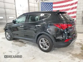 2017 Hyundai Santa Fe 2.4L with VIN 5NMZUDLB1HH022813, listed as a Copart auction lot 76973494 with 100,866 mi miles and Salvage title. Bid and sale history available at DreamBid. Image 2.