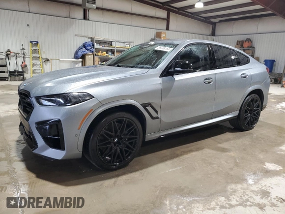 2024 BMW X6 M with VIN 5YM23ET0XR9U26576, listed as a Copart auction lot 86698164 with 6,669 mi miles and Salvage Title. Bid and sale history available at carsss.com. Image 1.