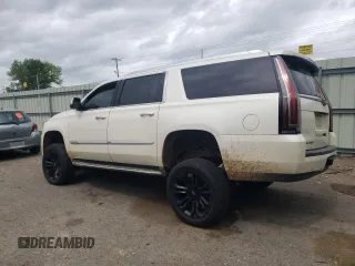 2015 Cadillac Escalade ESV Luxury z VIN 1GYS4SKJ5FR729401, wystawiony jako Copart lot #51317005 z przebiegiem 145 224 mil mil oraz Szkoda całkowita • Salvage title. Historia ofert i sprzedaży dostępna na DreamBid. Obrazek 2.