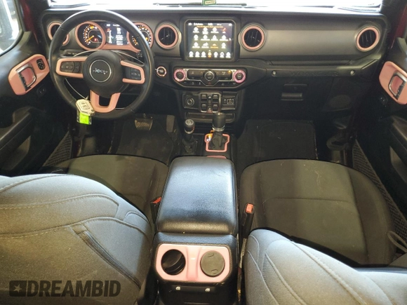 2021 Jeep Wrangler Unlimited Sport Altitude with VIN 1C4HJXDN7MW704830, listed as a Copart auction lot 84948044 with 42,321 mi miles and Salvage title. Bid and sale history available at DreamBid. Image 8.