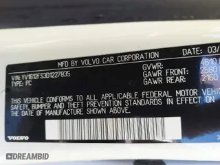 2013 Volvo S60 T5 Premier with VIN YV1612FS3D1227835, listed as a IAAI auction lot 41833680 with 136,776 mi miles. Bid and sale history available at carsss.com. Image 9.