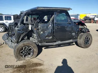 2020 Jeep Wrangler Unlimited Sport with VIN 1C4HJXDM8LW248682, listed as a Copart auction lot 72225934 with Not provided miles and Salvage title. Bid and sale history available at DreamBid. Image 3.