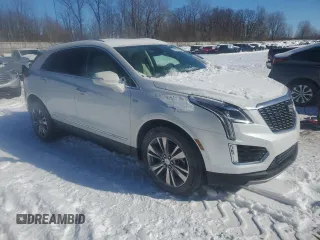 2024 Cadillac XT5 AWD Premium Luxury with VIN 1GYKNDRS4RZ753023, listed as a Copart auction lot 45671495 with 8,855 mi miles and Non repairable. Bid and sale history available at DreamBid. Image 4.