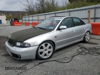 2001 Audi S4 with VIN WAURD68D61A048004, listed as a Copart auction lot 53137275 with 146,494 mi miles and Salvage Title. Bid and sale history available at carsss.com. Image 1.
