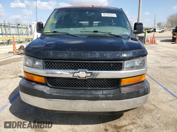 2005 Chevrolet Express Cargo Van YF7 Upfitter with VIN 1GBFG15T151189553, listed as a Copart auction lot 52125375 with 234,494 mi miles and Salvage Title. Bid and sale history available at carsss.com. Image 5.