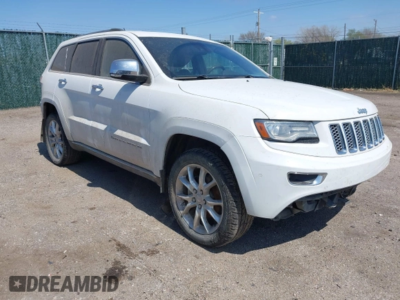 2014 Jeep Grand Cherokee Summit z VIN 1C4RJFJG3EC213145, wystawiony jako IAAI lot #41918145 z przebiegiem 176 460 mil mil oraz . Historia ofert i sprzedaży dostępna na DreamBid. Obrazek 1.