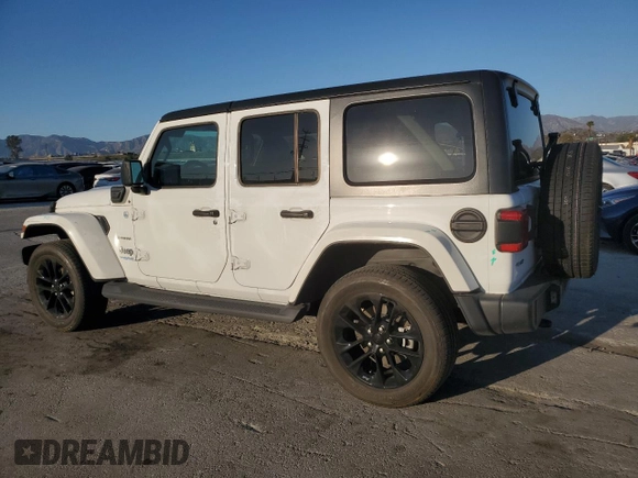 2021 Jeep Wrangler Unlimited Sahara с VIN 1C4JJXP60MW800921, выставлен на аукционе Copart как лот 46296935 с пробегом 28 474 миль миль и Списание • Salvage title. История ставок и продаж доступна на DreamBid. Изображение 2.