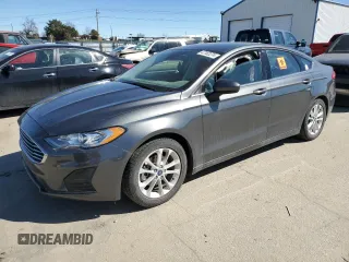 2020 Ford Fusion SE with VIN 3FA6P0HD0LR258137, listed as a Copart auction lot 47182274 with 54,077 mi miles and Salvage Title. Bid and sale history available at carsss.com. Image 1.