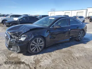 2019 Audi A6 Prestige with VIN WAUM2AF24KN104035, listed as a Copart auction lot 89106665 with 87,843 mi miles and Salvage Title. Bid and sale history available at carsss.com. Image 1.