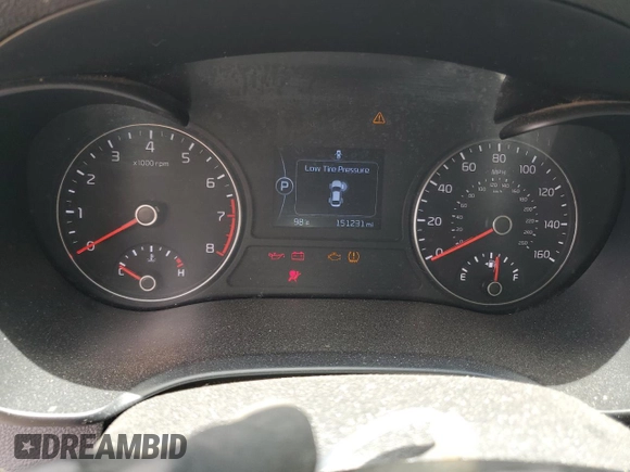 2017 Kia Optima LX with VIN KNAGT4L36H5179062, listed as a Copart auction lot 62503565 with 151,231 mi miles and Salvage title. Bid and sale history available at DreamBid. Image 9.