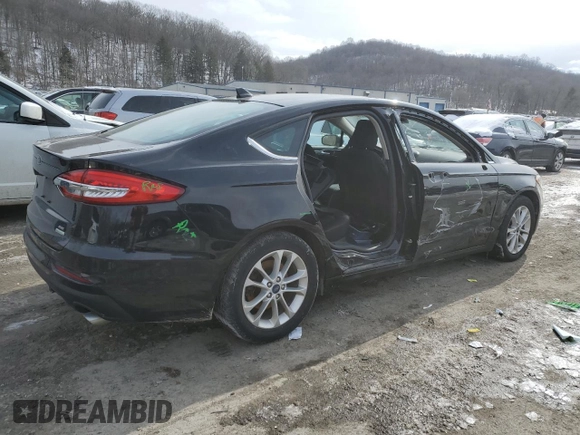 2019 Ford Fusion SE with VIN 3FA6P0HD6KR248596, listed as a Copart auction lot 45705115 with 48,988 mi miles and Salvage Title. Bid and sale history available at DreamBid. Image 3.