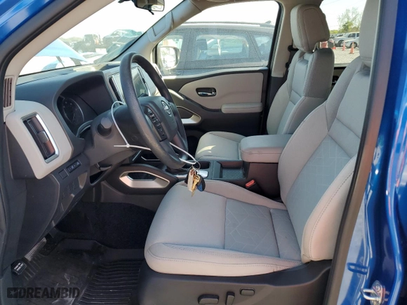 2025 Nissan Frontier SV with VIN 1N6ED1EJ4SN609256, listed as a Copart auction lot 43553685 with 2,153 mi miles and Salvage Title. Bid and sale history available at carsss.com. Image 7.