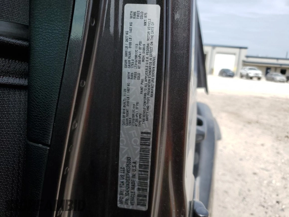 2023 Jeep Wrangler Willys with VIN 1C4HJXDGXPW526093, listed as a Copart auction lot 56818935 with 24,021 mi miles and Salvage title. Bid and sale history available at DreamBid. Image 12.