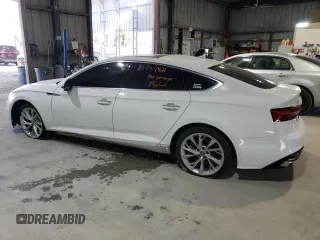 2020 Audi A5 Sportback Premium with VIN WAUANCF56LA005810, listed as a Copart auction lot 52149715 with 90,157 mi miles and Salvage Title. Bid and sale history available at carsss.com. Image 2.