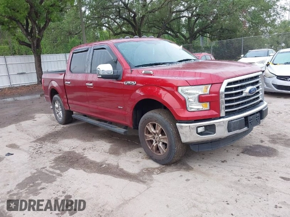 2015 Ford F-150 XL with VIN 1FTEW1CP7FFC87507, listed as a IAAI auction lot 41913485 with 150,960 mi miles. Bid and sale history available at carsss.com. Image 1.