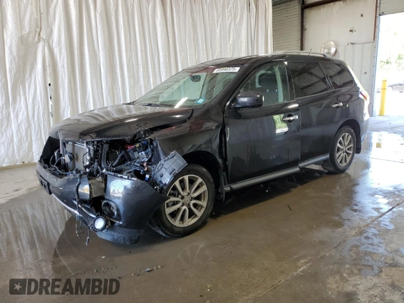 2016 Nissan Pathfinder Platinum with VIN 5N1AR2MM3GC645894, listed as a Copart auction lot 65990325 with 141,486 mi miles and Salvage title. Bid and sale history available at DreamBid. Image 1.