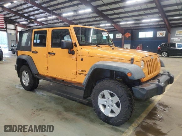 2012 Jeep Wrangler Unlimited Sport with VIN 1C4BJWDG1CL131876, listed as a Copart auction lot 56678175 with 217,109 mi miles and Clean title. Bid and sale history available at DreamBid. Image 4.