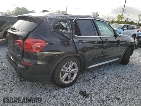 2019 BMW X3 sDrive30i with VIN 5UXTR7C57KLF28768, listed as a Copart auction lot 51220035 with 0 mi miles and Non Repairable. Bid and sale history available at carsss.com. Image 3.
