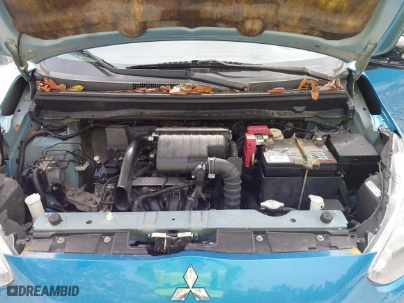 2015 Mitsubishi Mirage DE with VIN ML32A3HJ9FH043477, listed as a IAAI auction lot 42109009 with 124,817 mi miles. Bid and sale history available at carsss.com. Image 10.