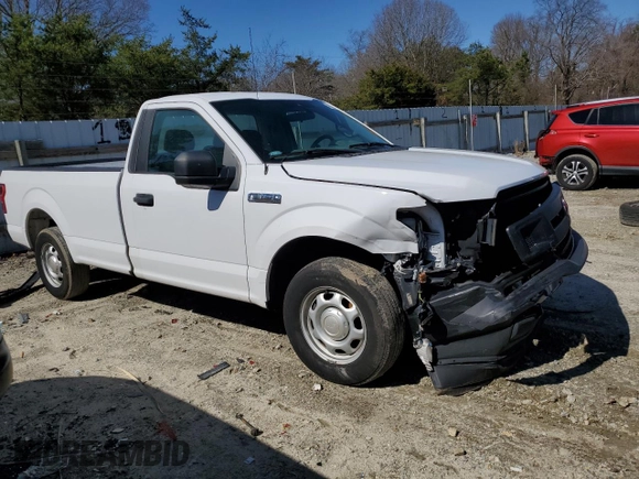 2020 Ford F-150 XL with VIN 1FTMF1CB7LKE33505, listed as a Copart auction lot 48828665 with 100,996 mi miles and Salvage Title. Bid and sale history available at carsss.com. Image 4.